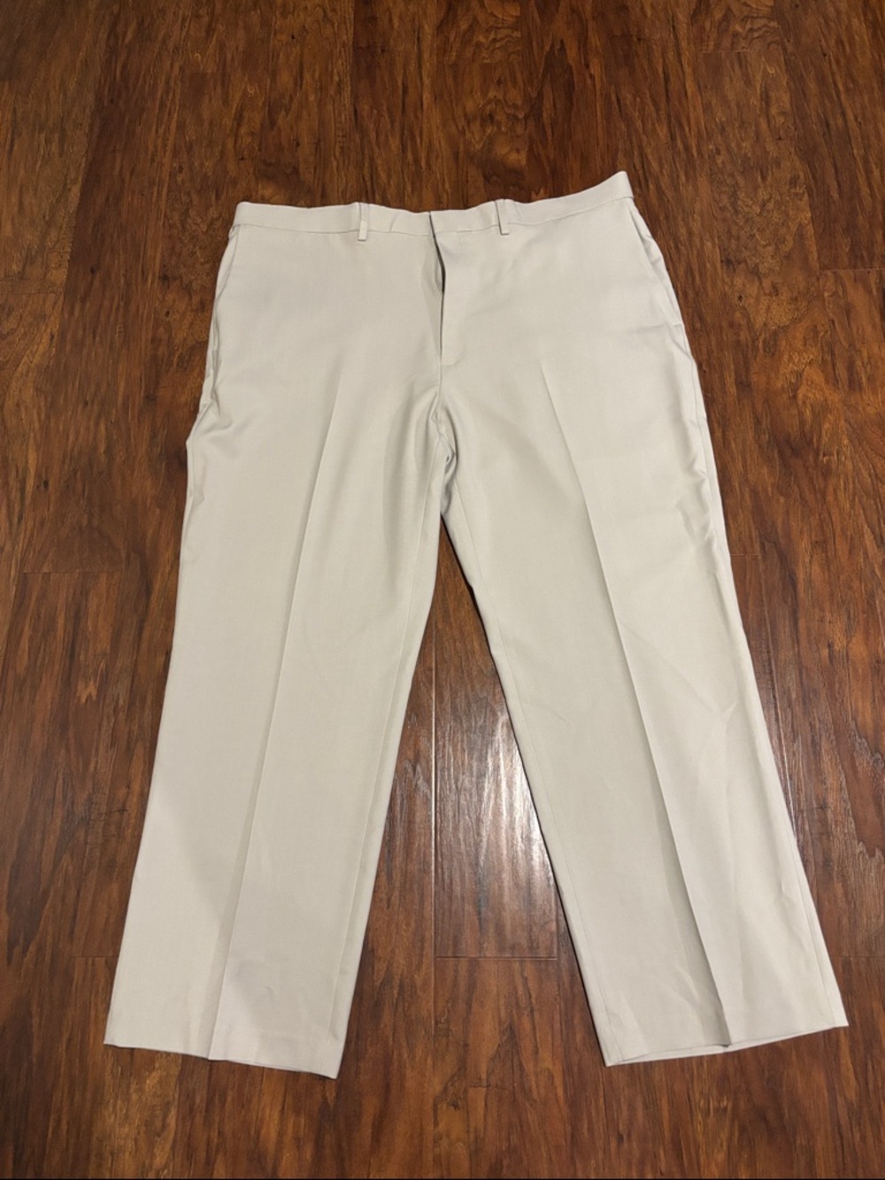 Haggar Men's Dress Pants in Light Cream - Straight Leg